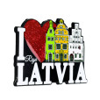 Magnēts I Love Riga Latvia Trīs Brāļi