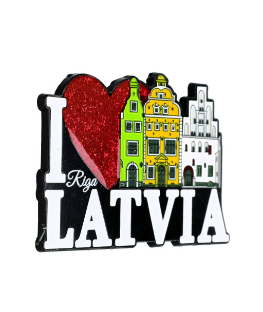 Magnēts I Love Riga Latvia Trīs Brāļi