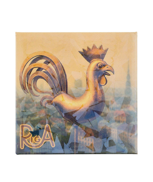 Rīgas Zelta gaiļa ledusskapja magnēts